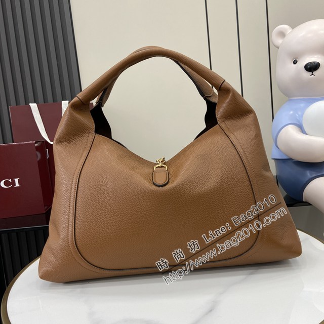 Gucci專櫃古馳最新款Softbit系列肩背包超大半馬銜扣休閒女包 jh2862型號：837466